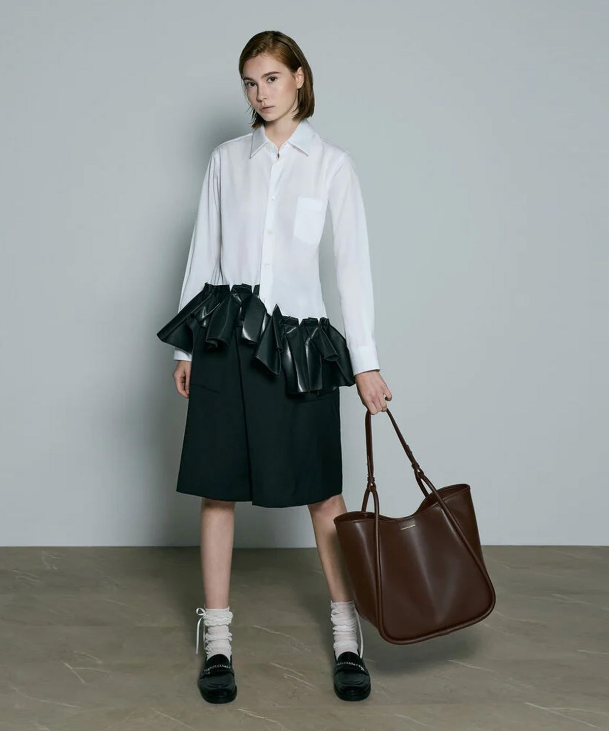 찰스앤키스(CHARLES & KEITH) 라일라 튜블러 슬라우치 토트백 3colors CK2-30781483