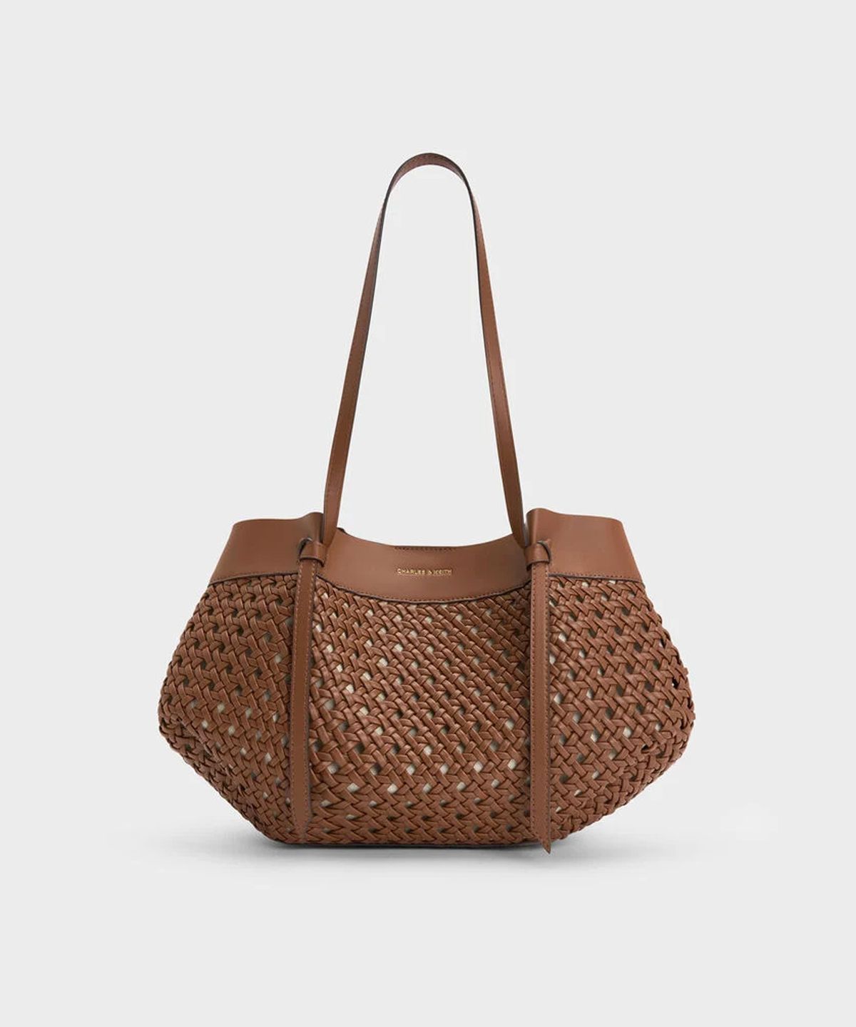 찰스앤키스(CHARLES & KEITH) 칼라 우븐 토트백 2colors CK2-30701696-2