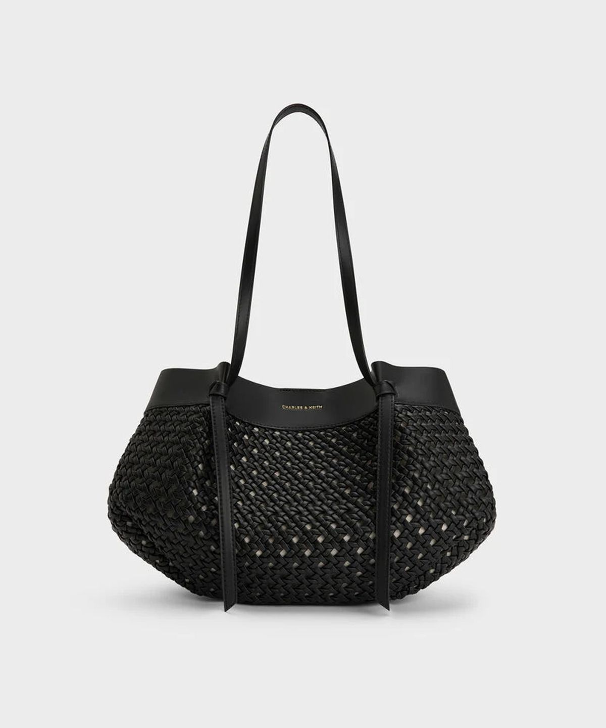 찰스앤키스(CHARLES & KEITH) 칼라 우븐 토트백 2colors CK2-30701696-2