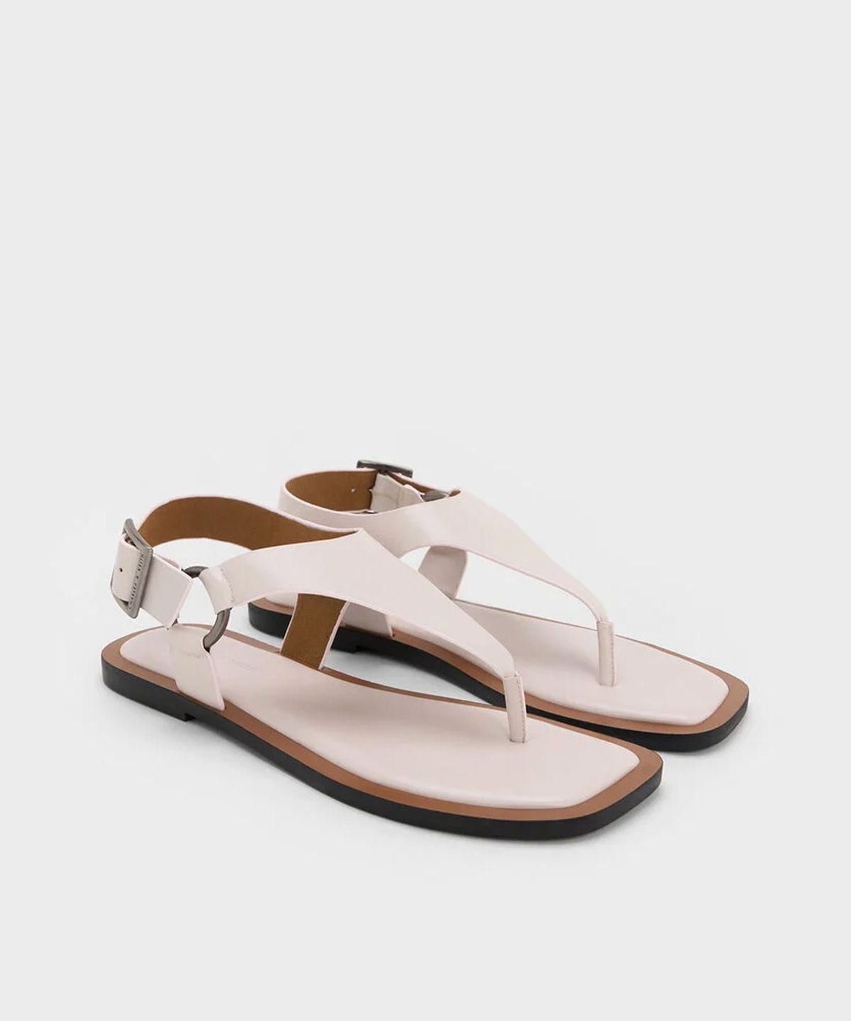 찰스앤키스(CHARLES & KEITH) 와이드-스트랩 버클 통 샌들 3colors CK1-70060652