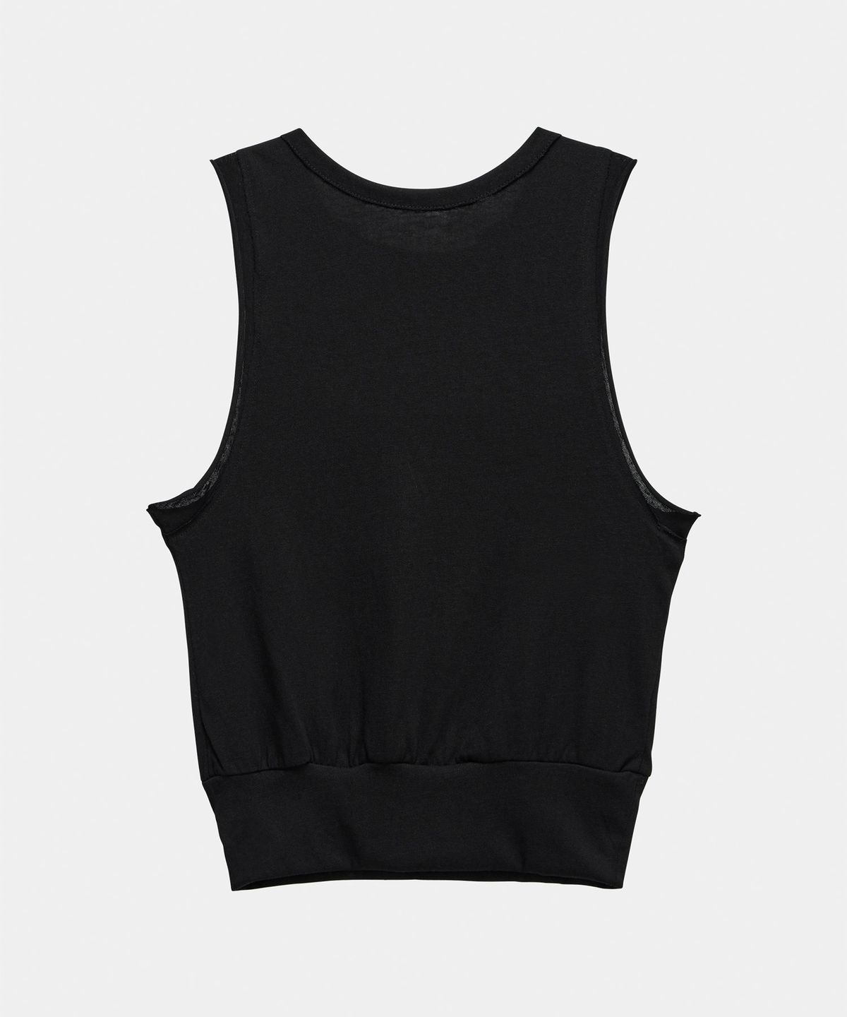에트오소메(ETRE AU SOMMET) Two-Line Button Short Sleeveless (Black)