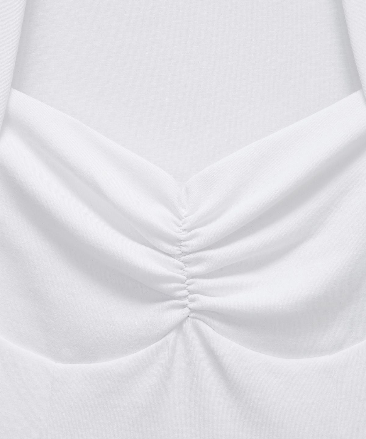 에트오소메(ETRE AU SOMMET) Shirring Eyelet Bolero Top (White)