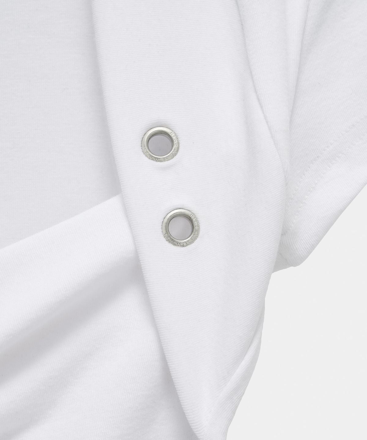 에트오소메(ETRE AU SOMMET) Shirring Eyelet Bolero Top (White)