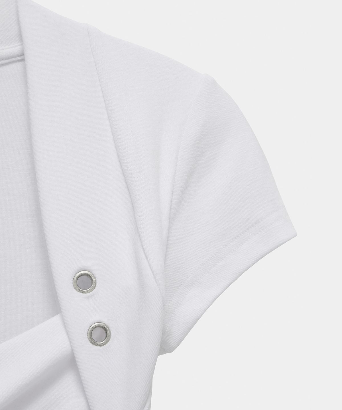 에트오소메(ETRE AU SOMMET) Shirring Eyelet Bolero Top (White)