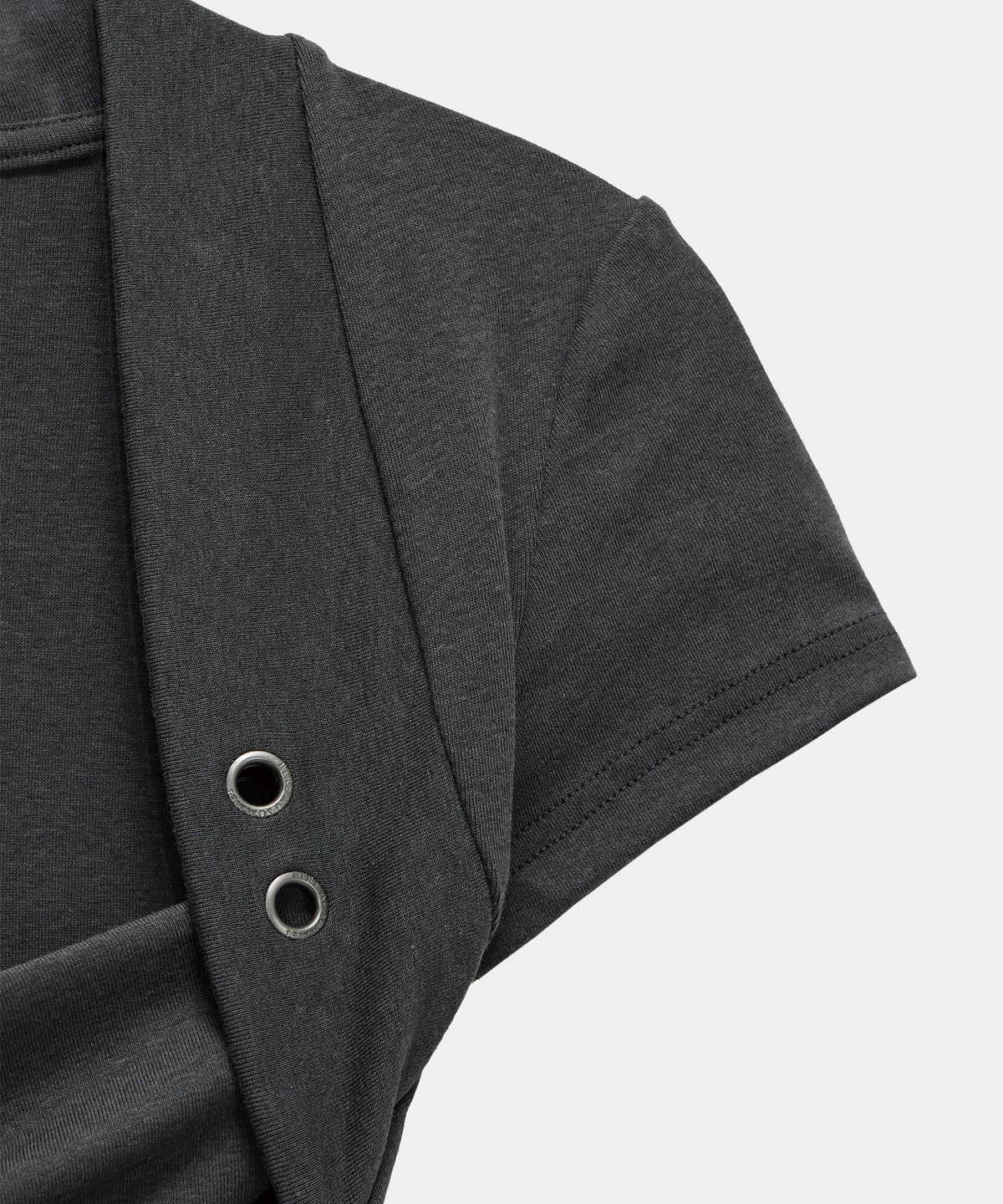 에트오소메(ETRE AU SOMMET) Shirring Eyelet Bolero top (Dark Gray)