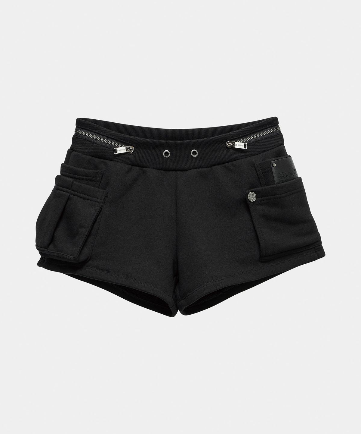 에트오소메(ETRE AU SOMMET) Two Zipper short pants (Black)