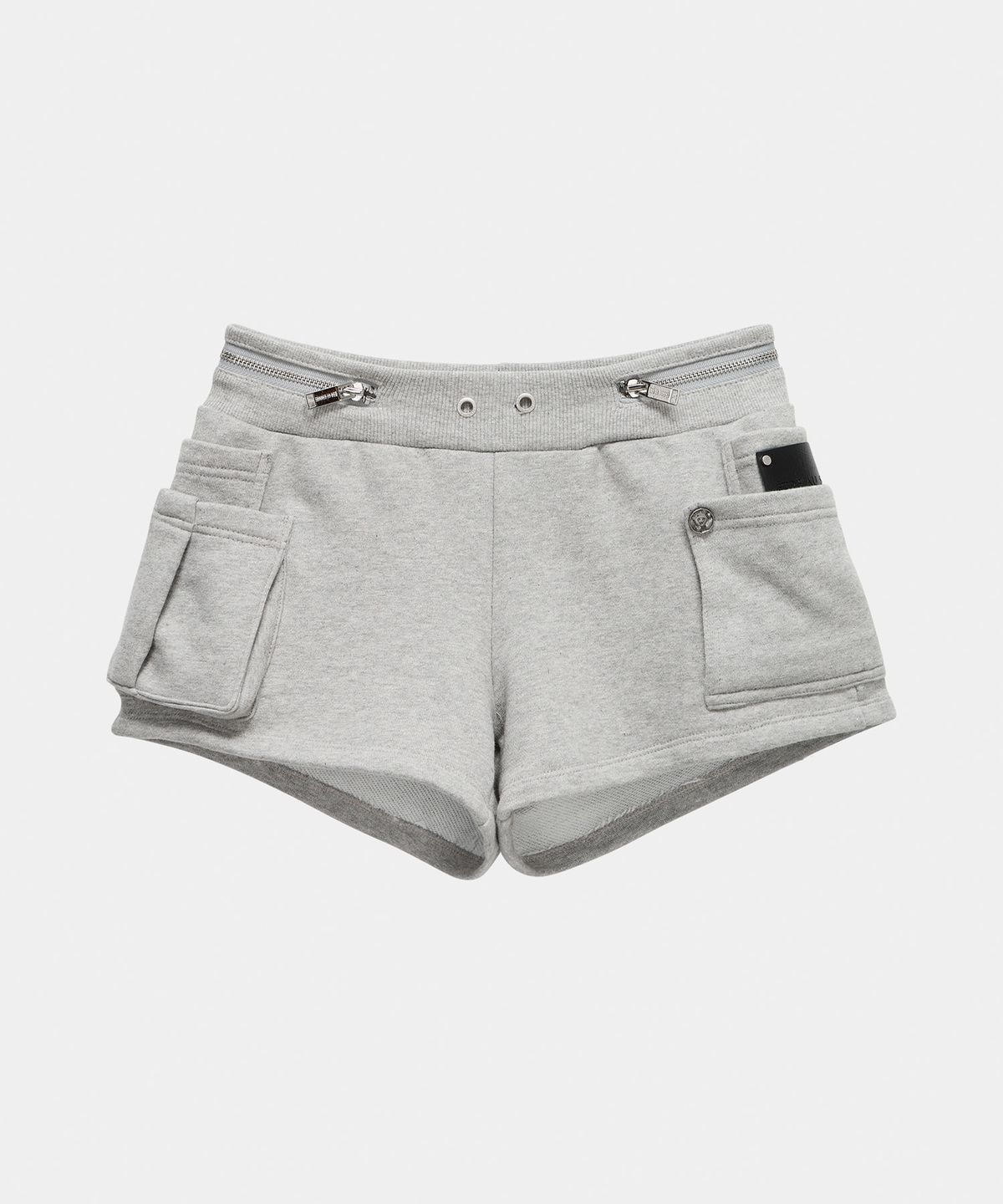 에트오소메(ETRE AU SOMMET) Two Zipper short pants (Melange Gray)