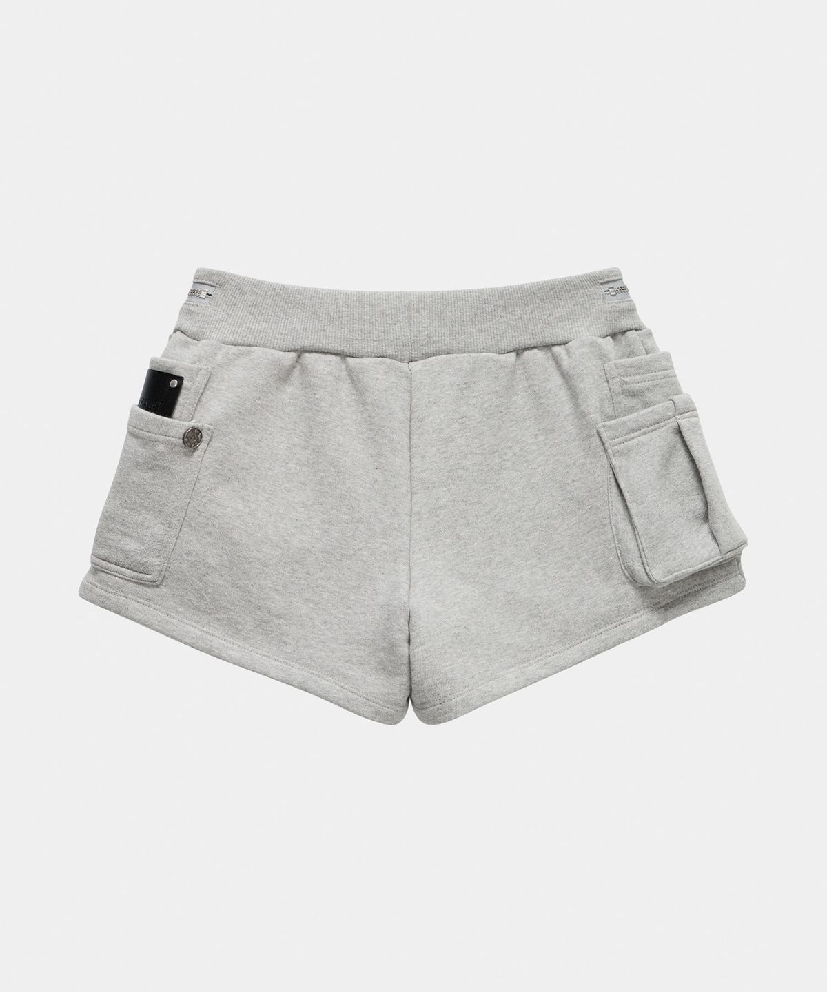 에트오소메(ETRE AU SOMMET) Two Zipper short pants (Melange Gray)