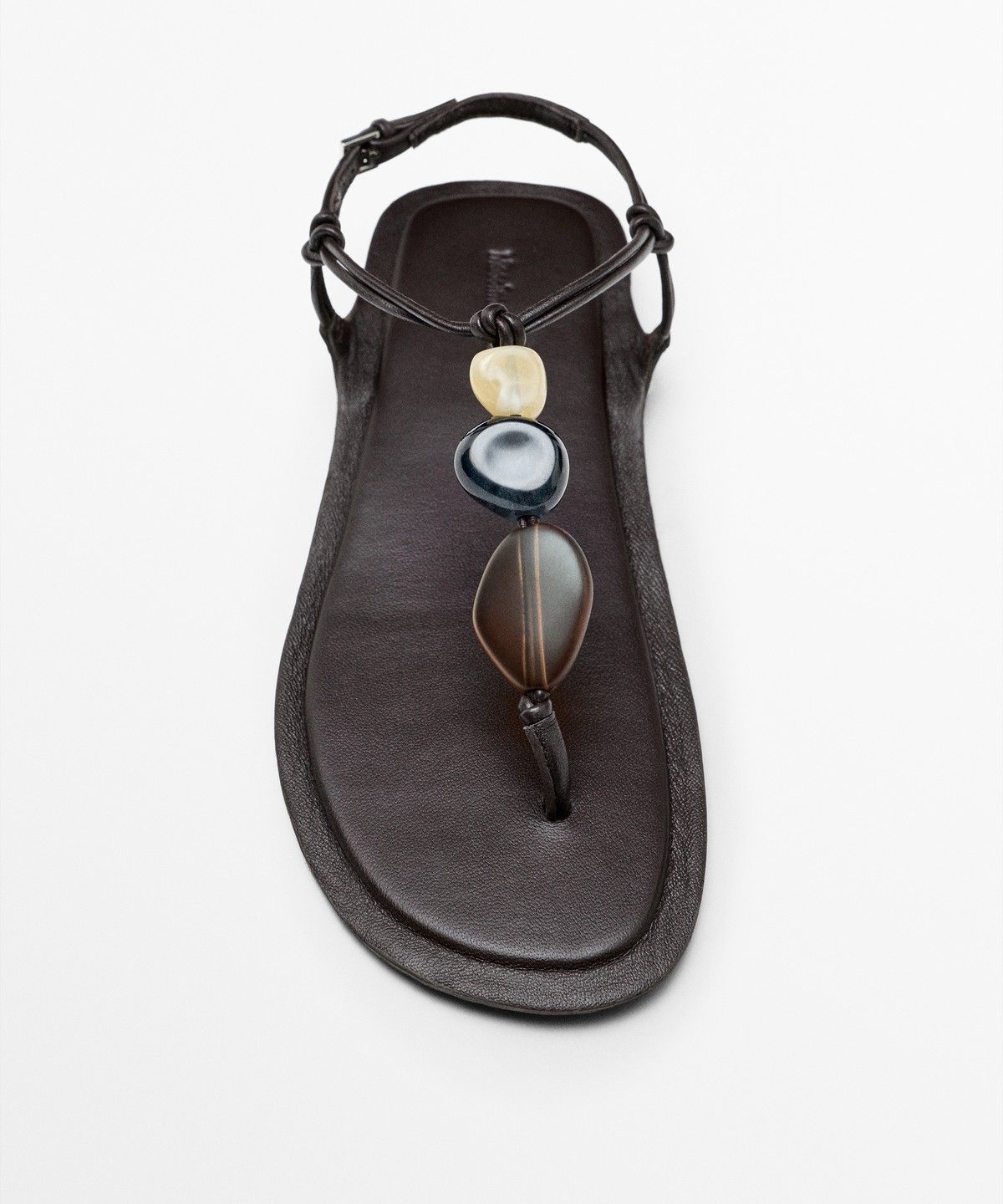 마시모두띠(MASSIMO DUTTI) 스톤 플랫 샌들
