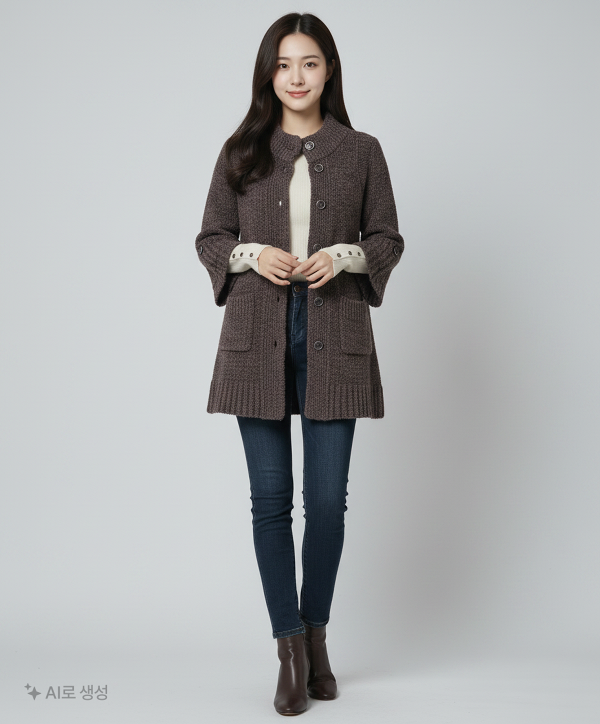 쁘렝땅(PRENDANG) 카디건 100