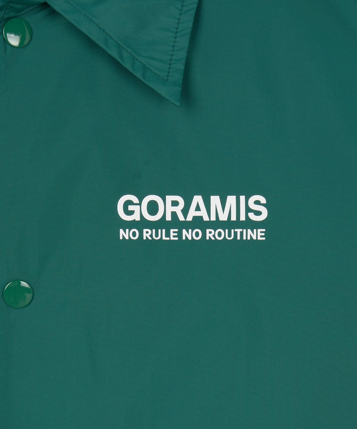 고라미스(GORAMIS) 빅 심볼 코치 자켓 [DEEP GREEN]