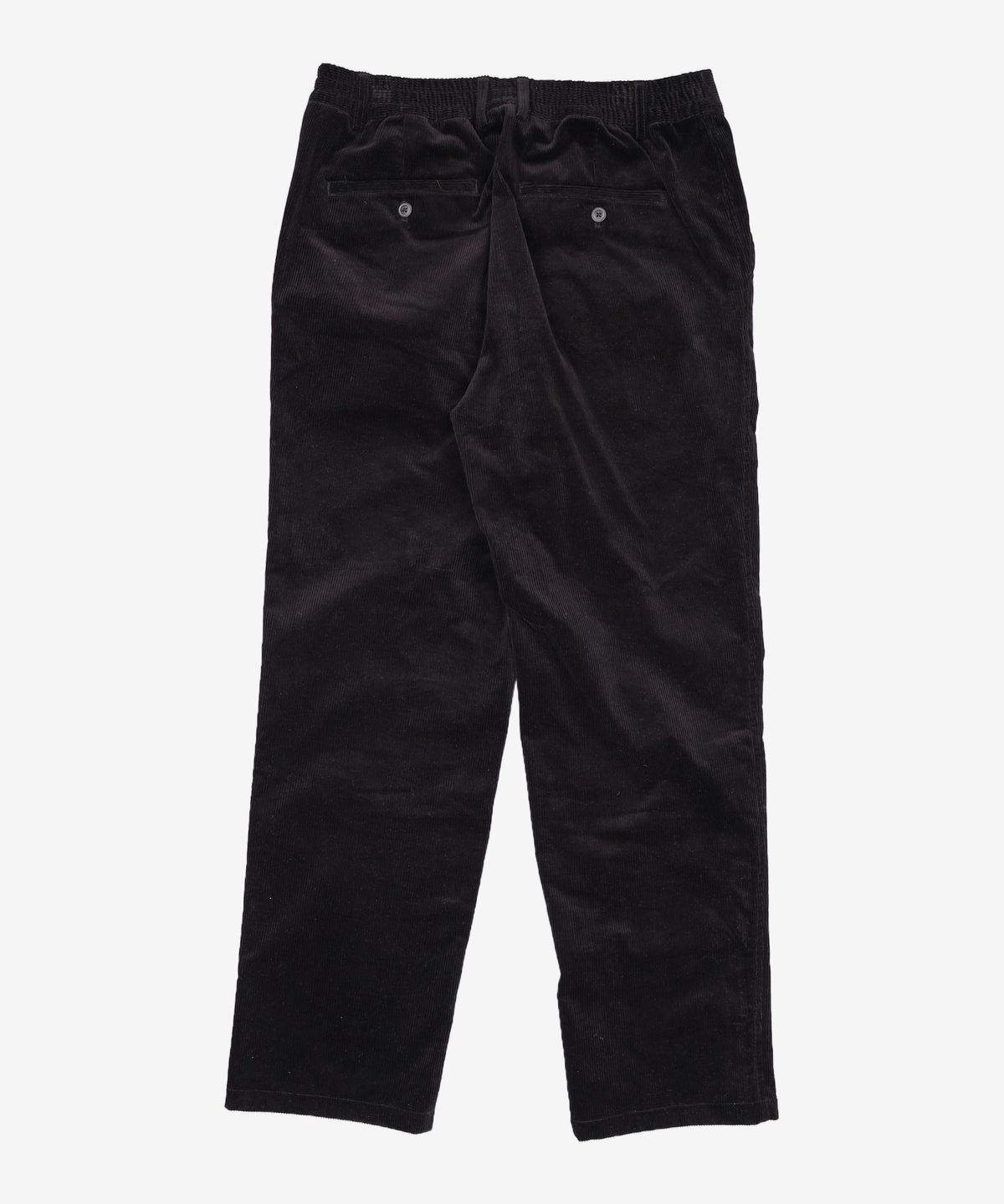 그루브라임(GROOVE RHYME) CORDUROY STRAIGHT PANTS (BLACK) [LRSWCPA911M] XL