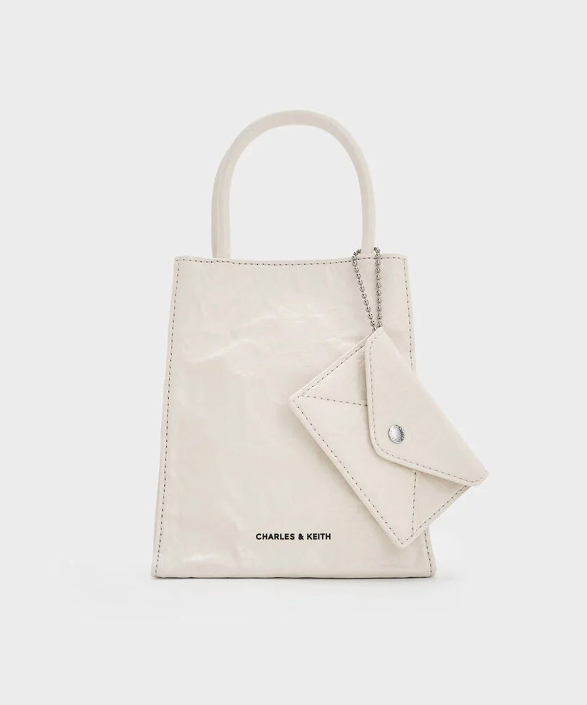 찰스앤키스(CHARLES & KEITH) 마티나 크링클-이펙트 이롱게이티드 토트백 CK2-30782347