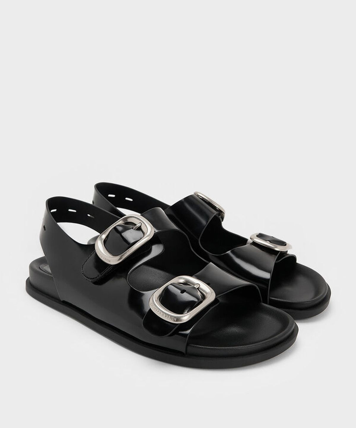 찰스앤키스(CHARLES & KEITH) 버클 더블-스트랩 슬링백 샌들 3colors CK1-70381109