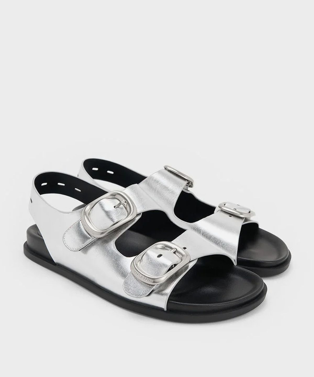 찰스앤키스(CHARLES & KEITH) 버클 더블-스트랩 슬링백 샌들 3colors CK1-70381109