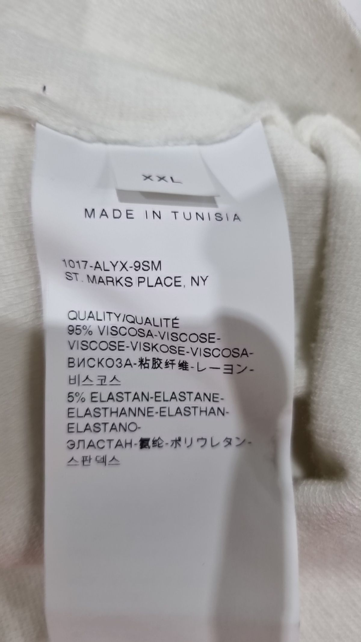 1017 알릭스 9SM(1017 ALYX 9SM) 긴소매 티셔츠 XXL