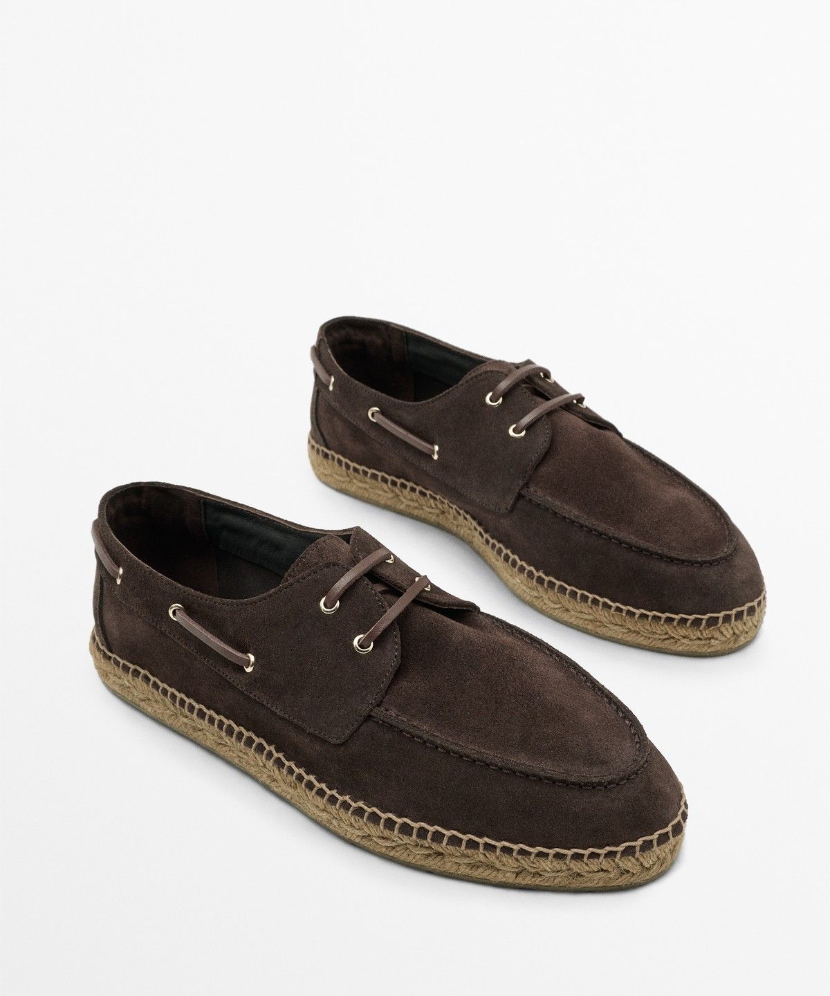 마시모두띠(MASSIMO DUTTI) 주트 밑창 보트 슈즈