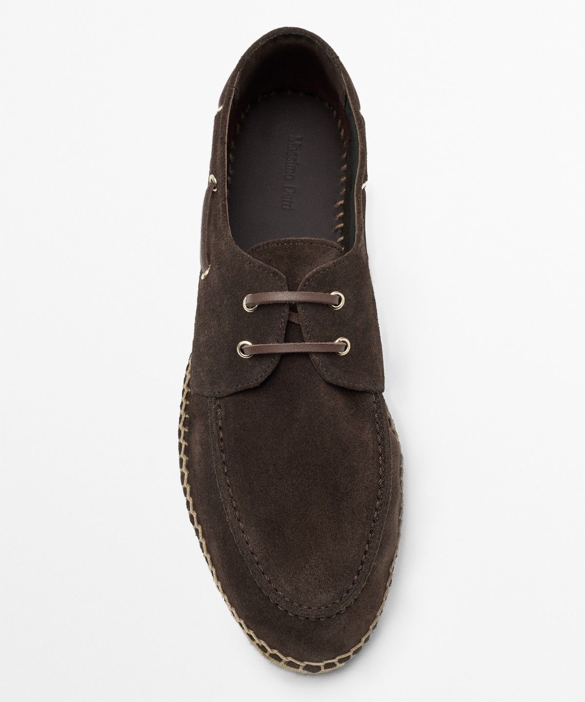 마시모두띠(MASSIMO DUTTI) 주트 밑창 보트 슈즈