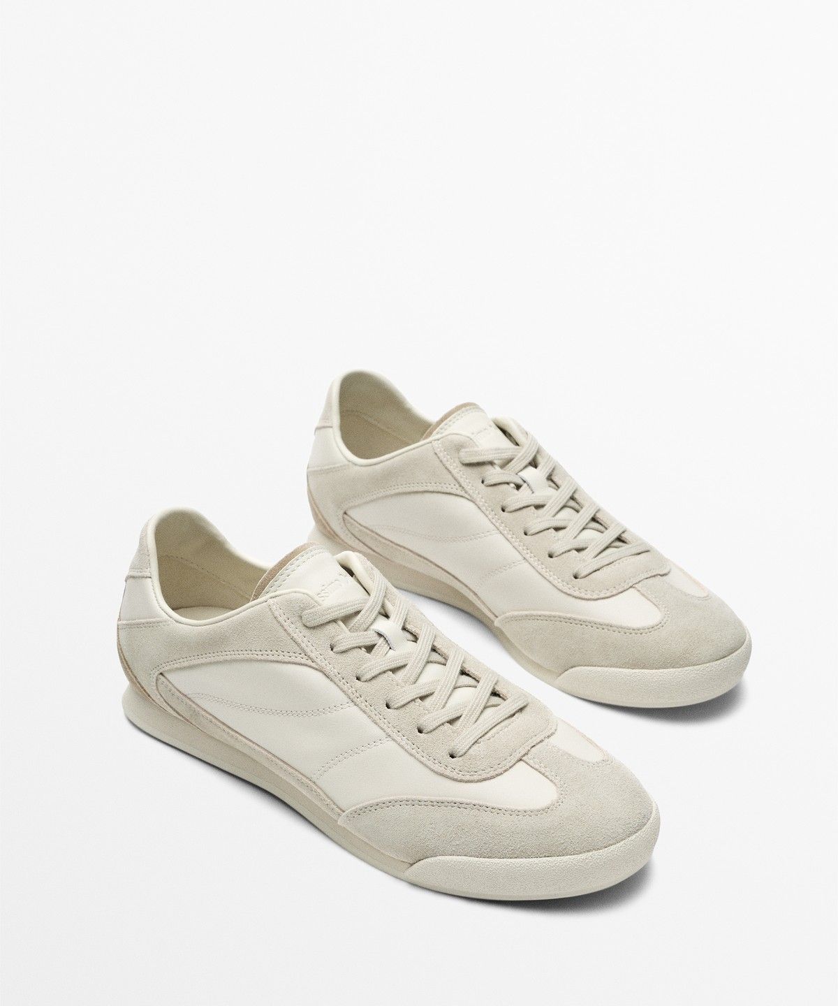 마시모두띠(MASSIMO DUTTI) 가죽 콤비 스니커즈