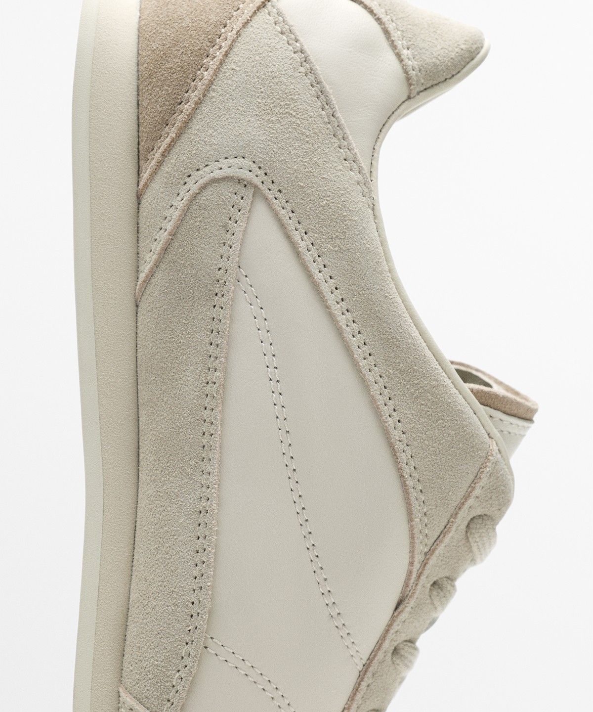 마시모두띠(MASSIMO DUTTI) 가죽 콤비 스니커즈