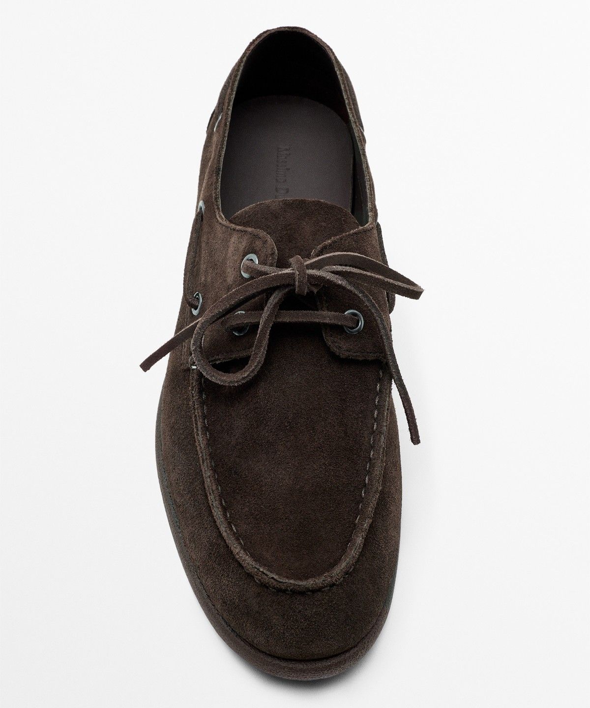 마시모두띠(MASSIMO DUTTI) 스플릿 스웨이드 보트 슈즈