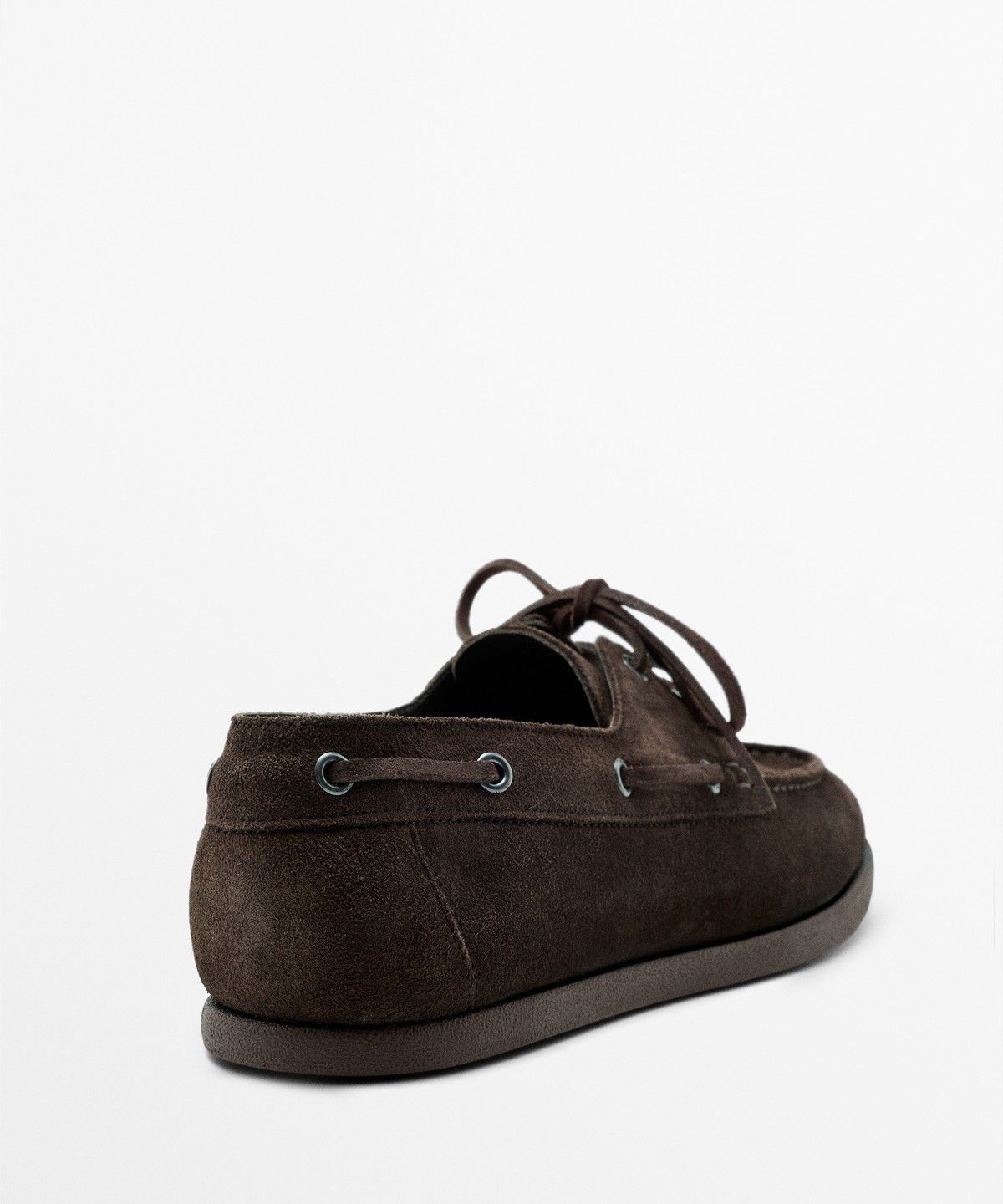 마시모두띠(MASSIMO DUTTI) 스플릿 스웨이드 보트 슈즈