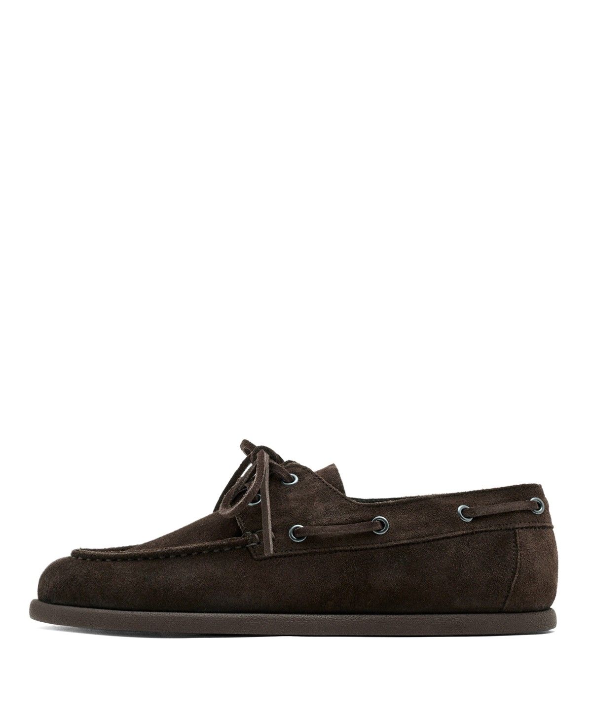 마시모두띠(MASSIMO DUTTI) 스플릿 스웨이드 보트 슈즈