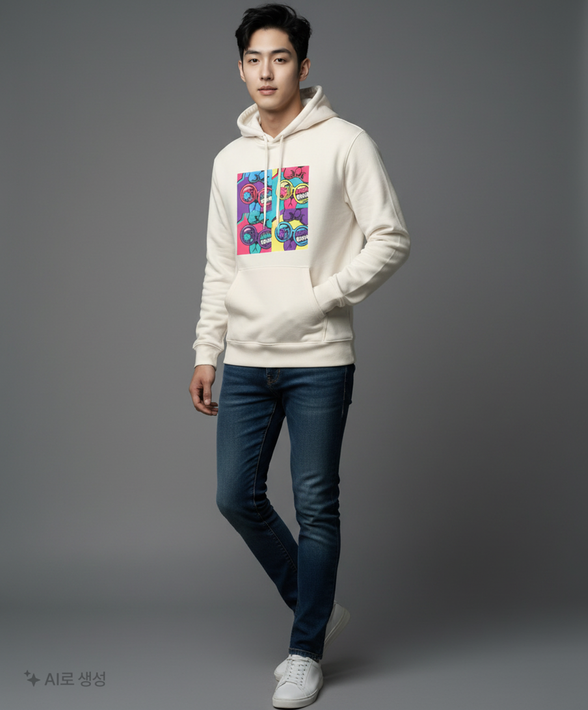 라인프렌즈(LINE FRIENDS) 후드 티셔츠 M