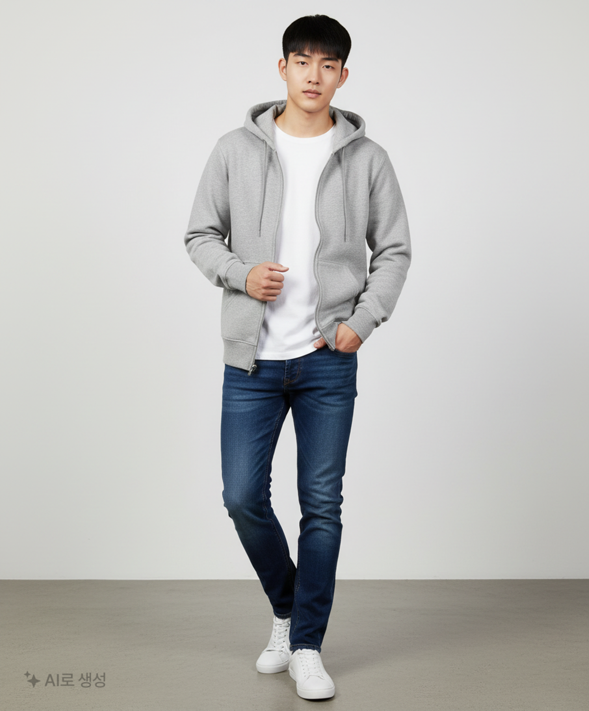 유니어패럴(UNI APPAREL) 후드 집업 S