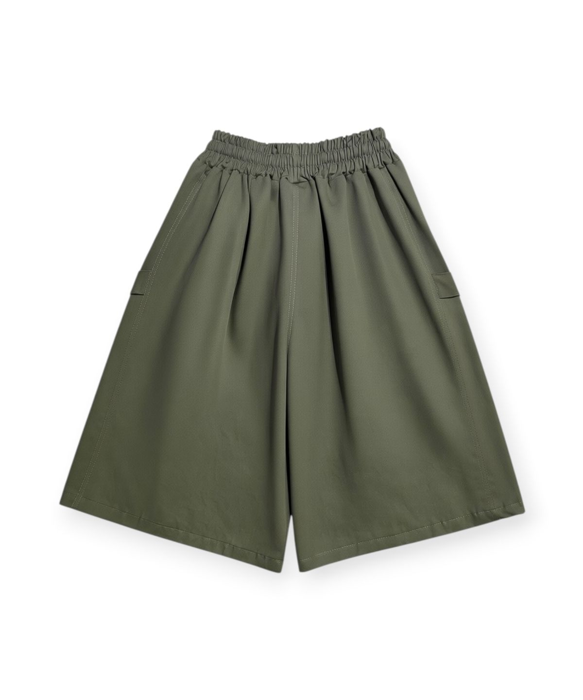 본슬리피(BORN SLIPPY) Essential Crystal Stud Bermuda Shorts (Khaki)