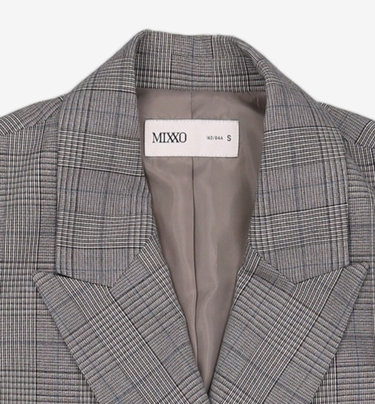 미쏘(MIXXO) 패턴 테일러드 더블 자켓 MIWJKB32PB S