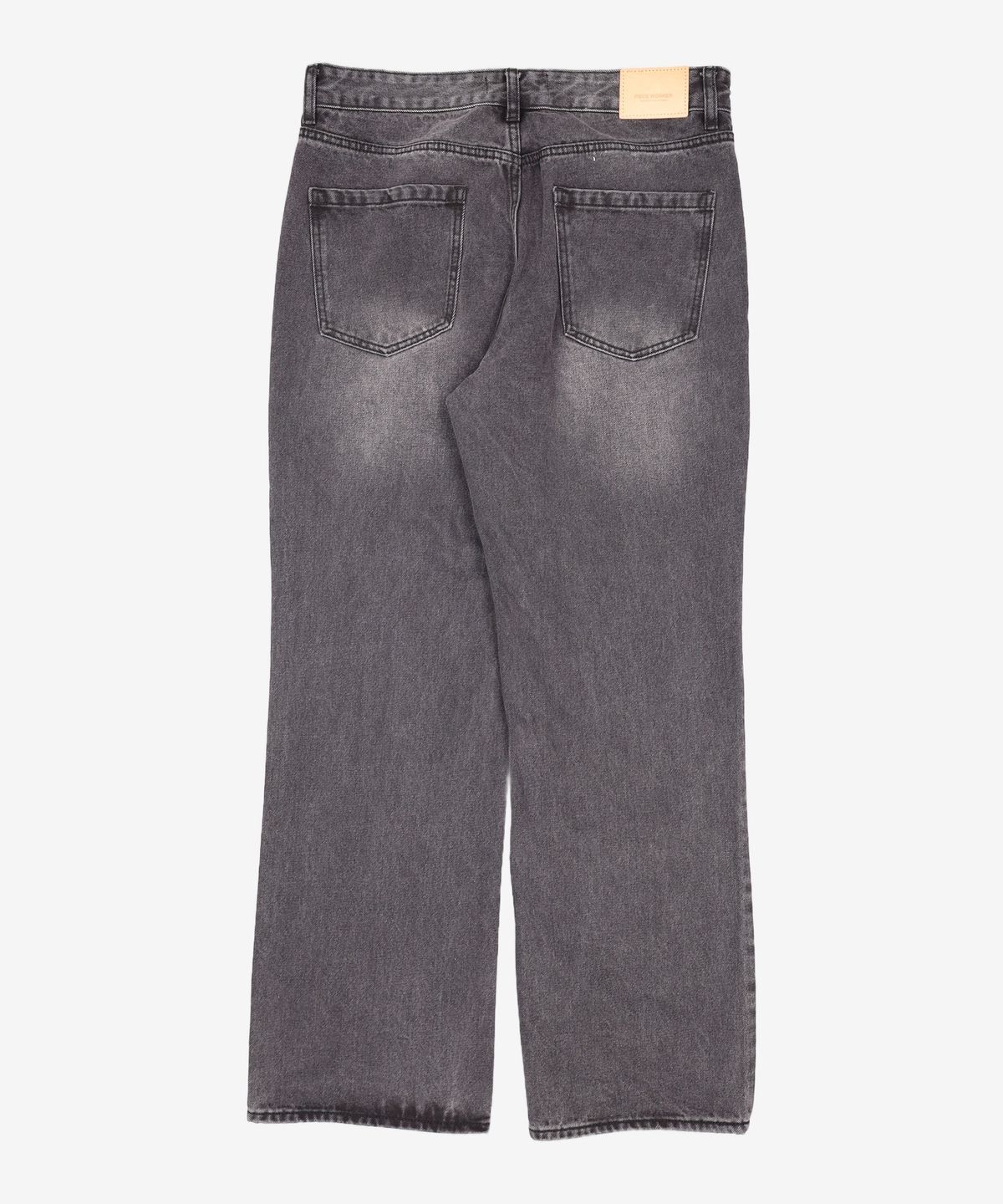 피스워커(PIECE WORKER) Essential Black Jean / Semi Wide 34