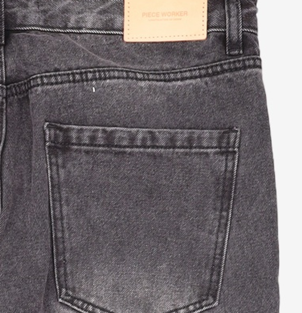 피스워커(PIECE WORKER) Essential Black Jean / Semi Wide 34