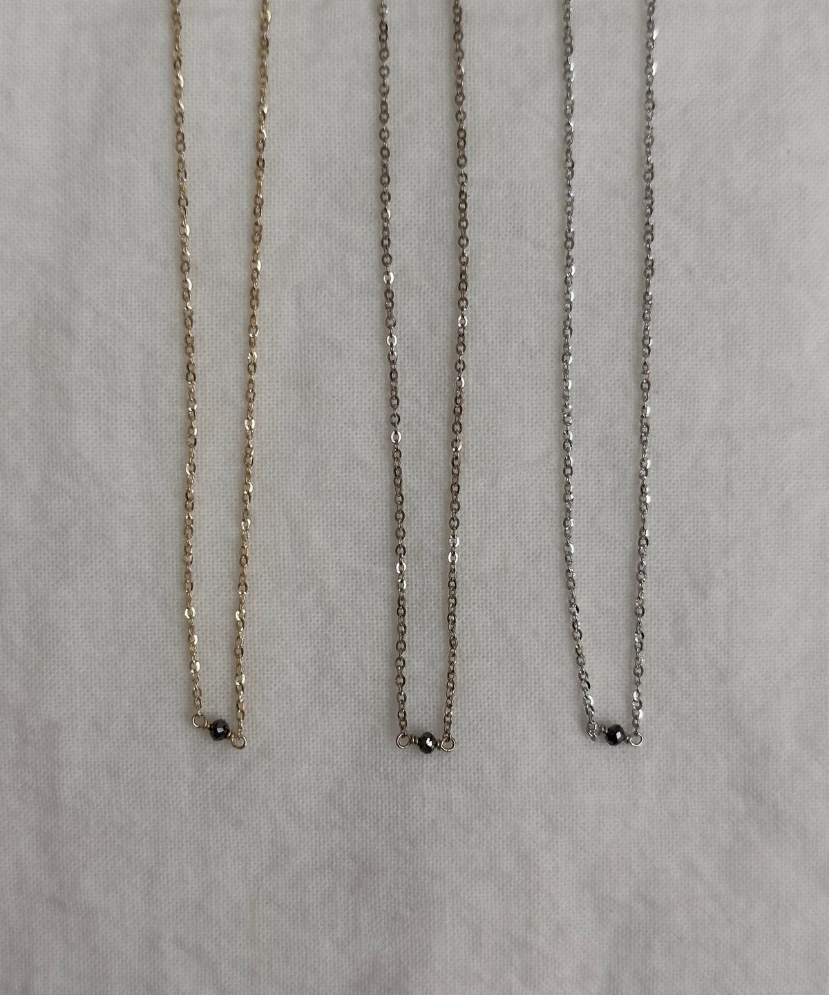 파예(FAYE) 14k Black diamond necklace