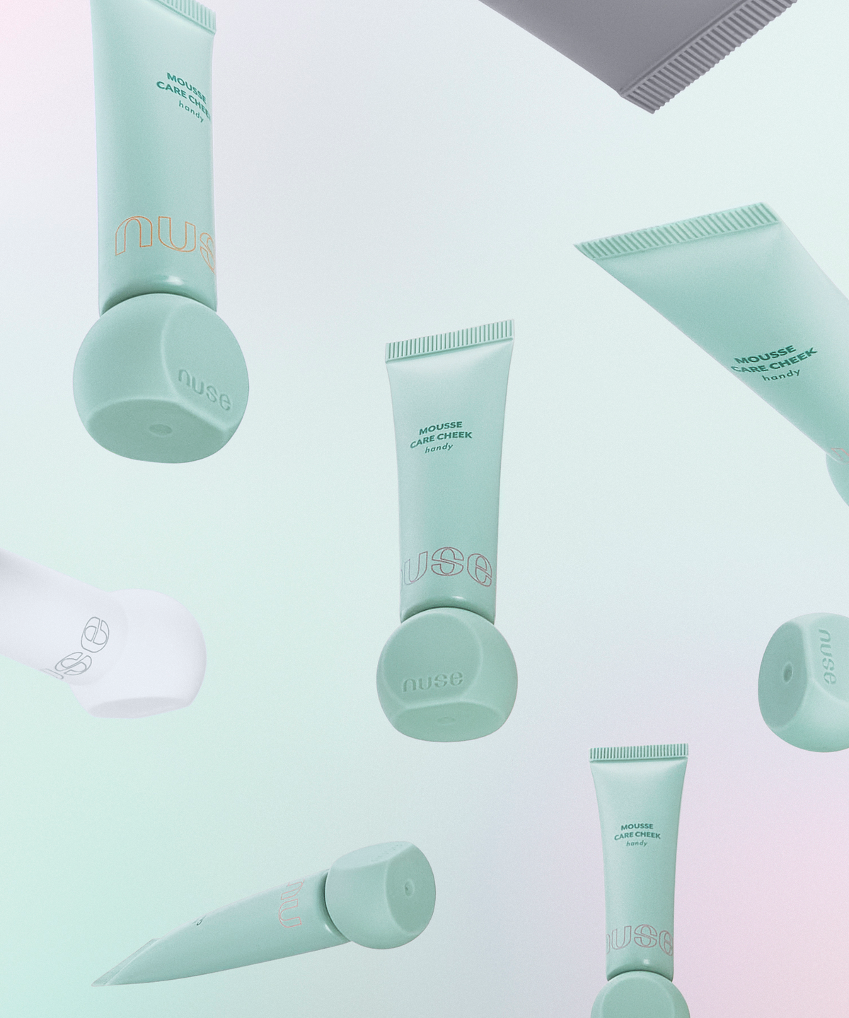 누즈(NUSE) [HANDY DUO] 리쥬 립 글로스 + 무스 케어 치크 핸디 (+ 무스 퍼프 2P 증정)
