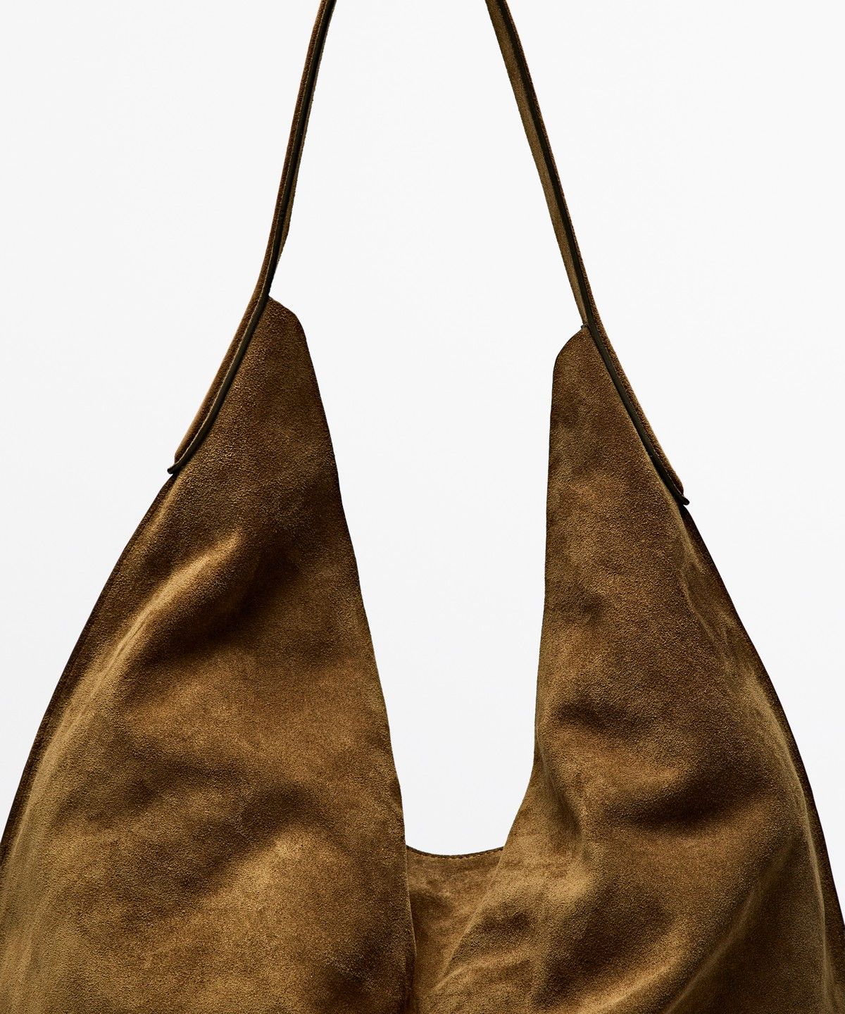 마시모두띠(MASSIMO DUTTI) 스플릿 스웨이드 맥시 숄더백