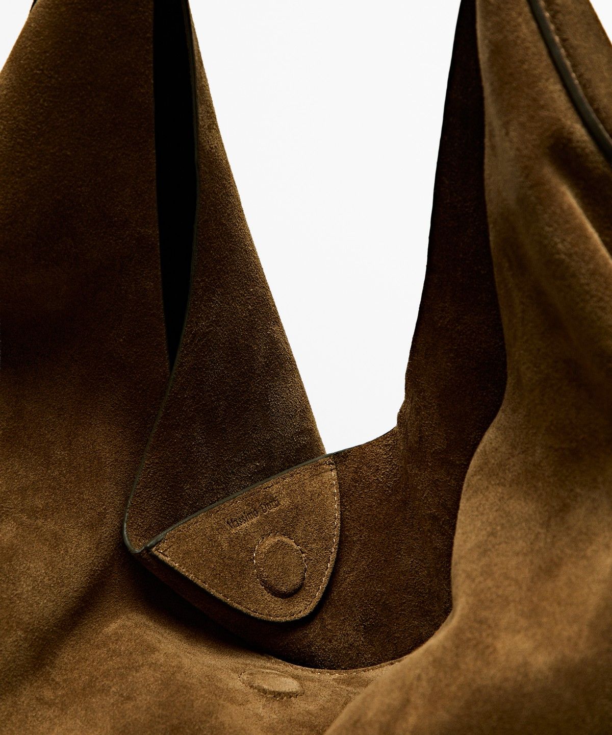 마시모두띠(MASSIMO DUTTI) 스플릿 스웨이드 맥시 숄더백