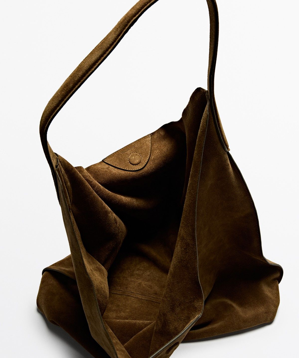 마시모두띠(MASSIMO DUTTI) 스플릿 스웨이드 맥시 숄더백