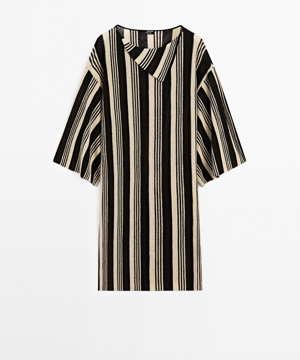 마시모두띠(MASSIMO DUTTI) 스트라이프 카프탄 니트 스웨터