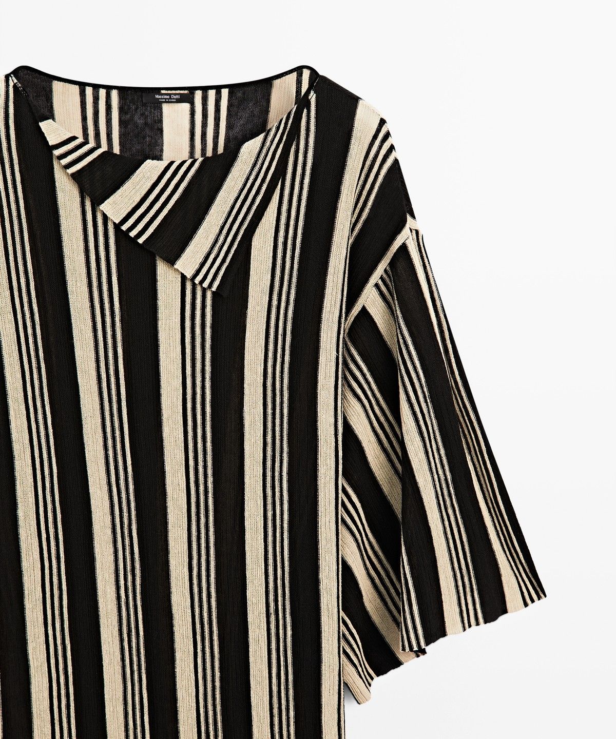 마시모두띠(MASSIMO DUTTI) 스트라이프 카프탄 니트 스웨터