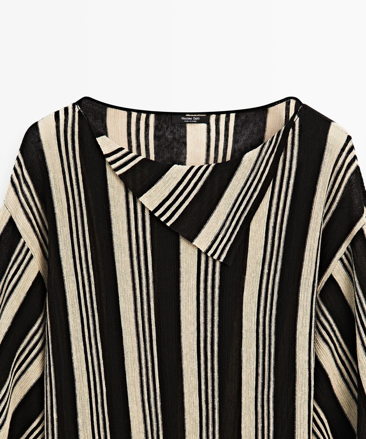 마시모두띠(MASSIMO DUTTI) 스트라이프 카프탄 니트 스웨터