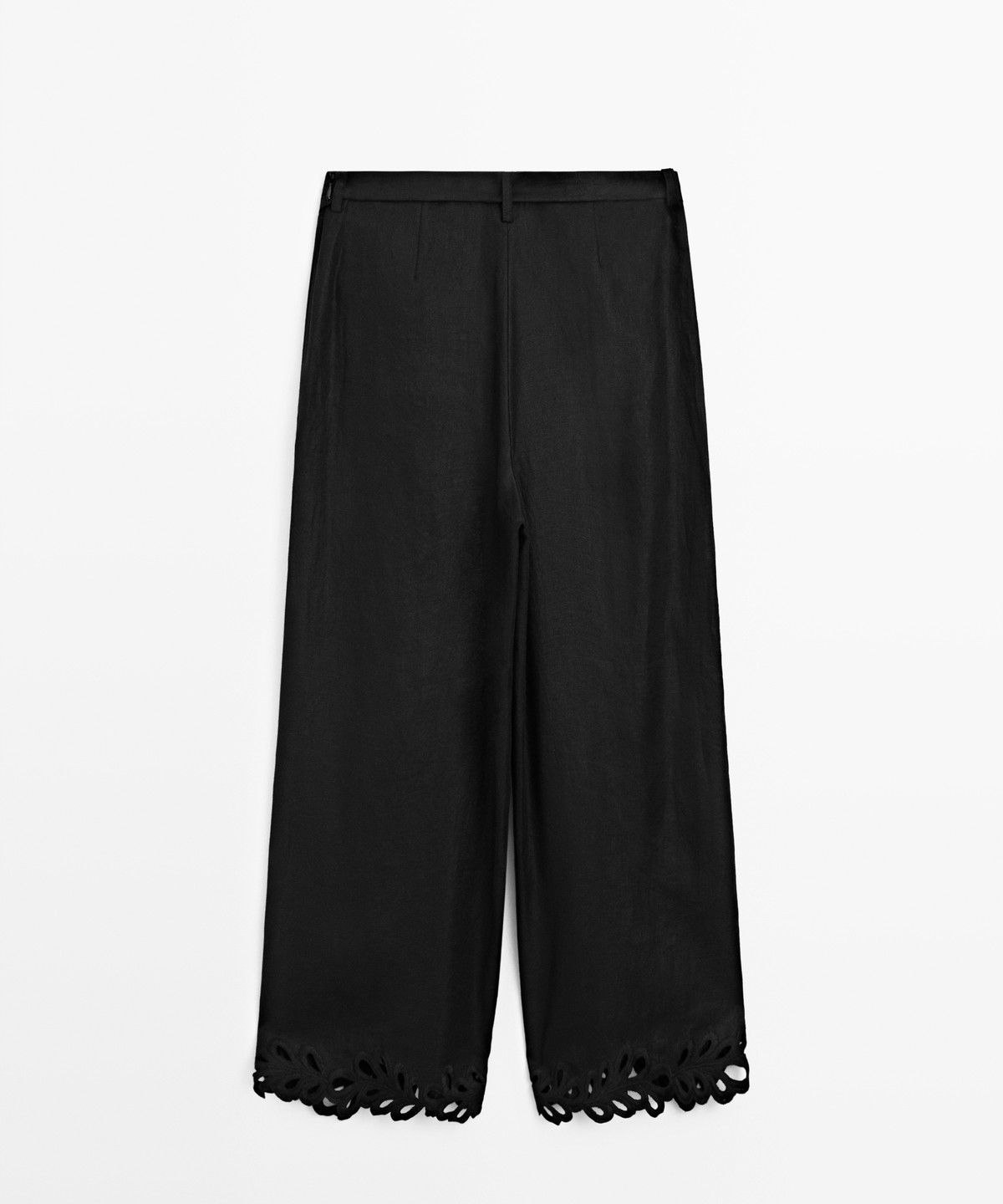 마시모두띠(MASSIMO DUTTI) 100% 린넨 자수 디테일 스커트 팬츠