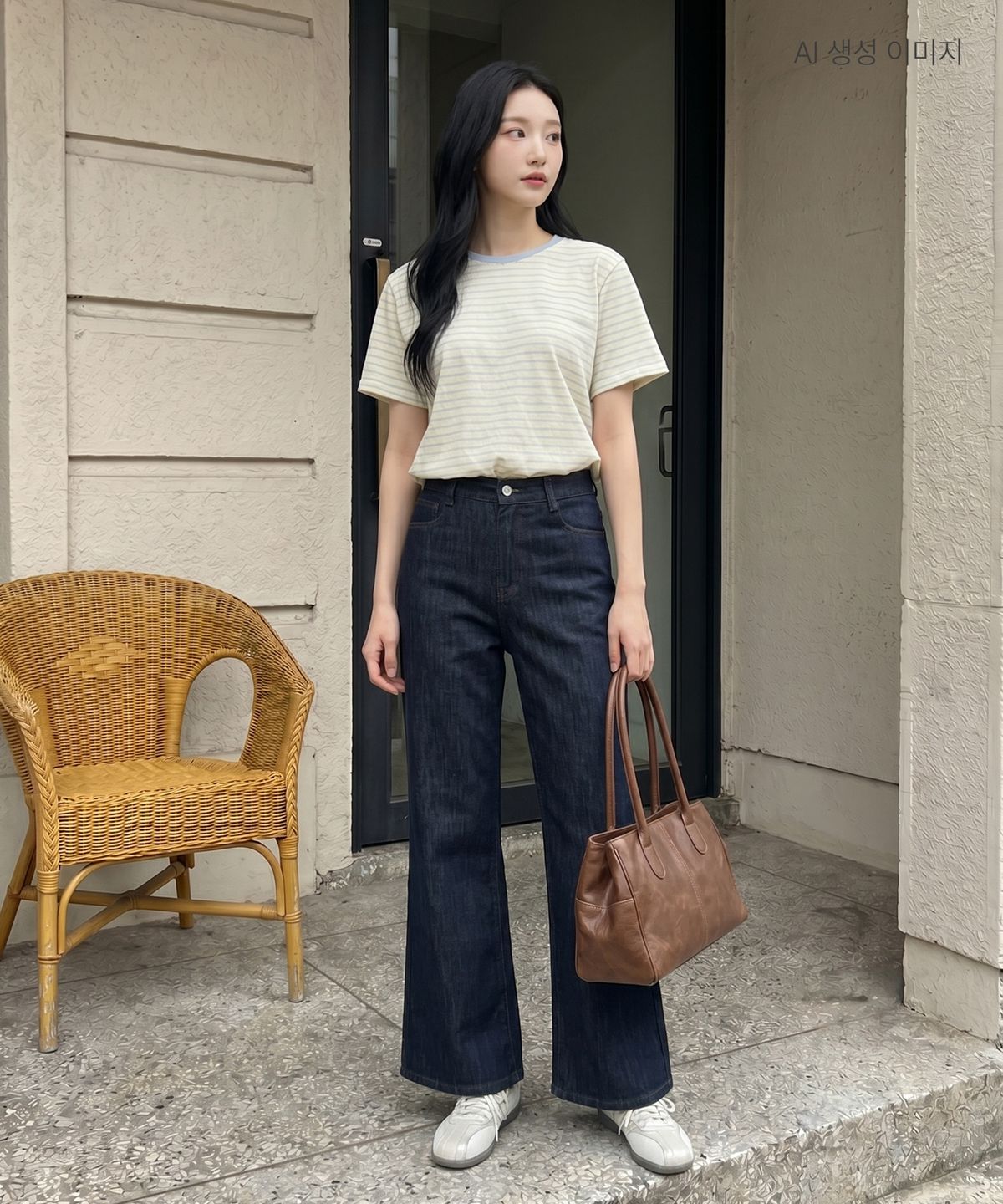 로엠(ROEM) 린넨 와이드 데님 숏ver RMTJG37R11