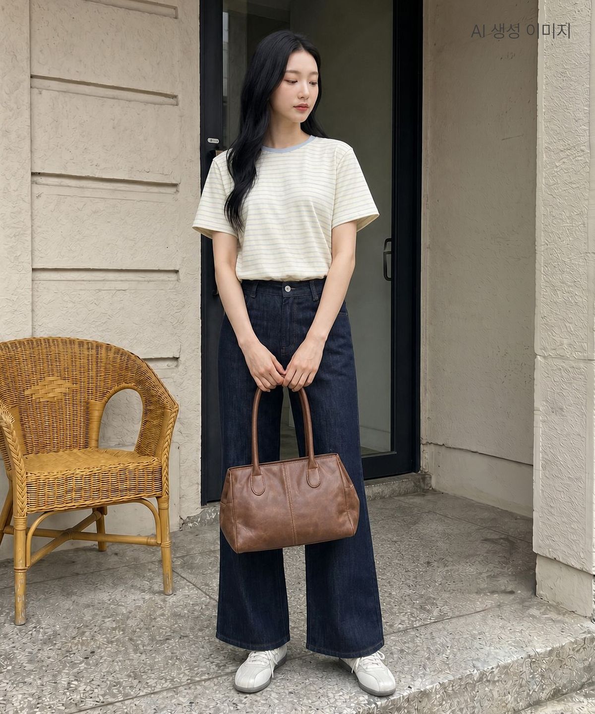 로엠(ROEM) 린넨 와이드 데님 숏ver RMTJG37R11