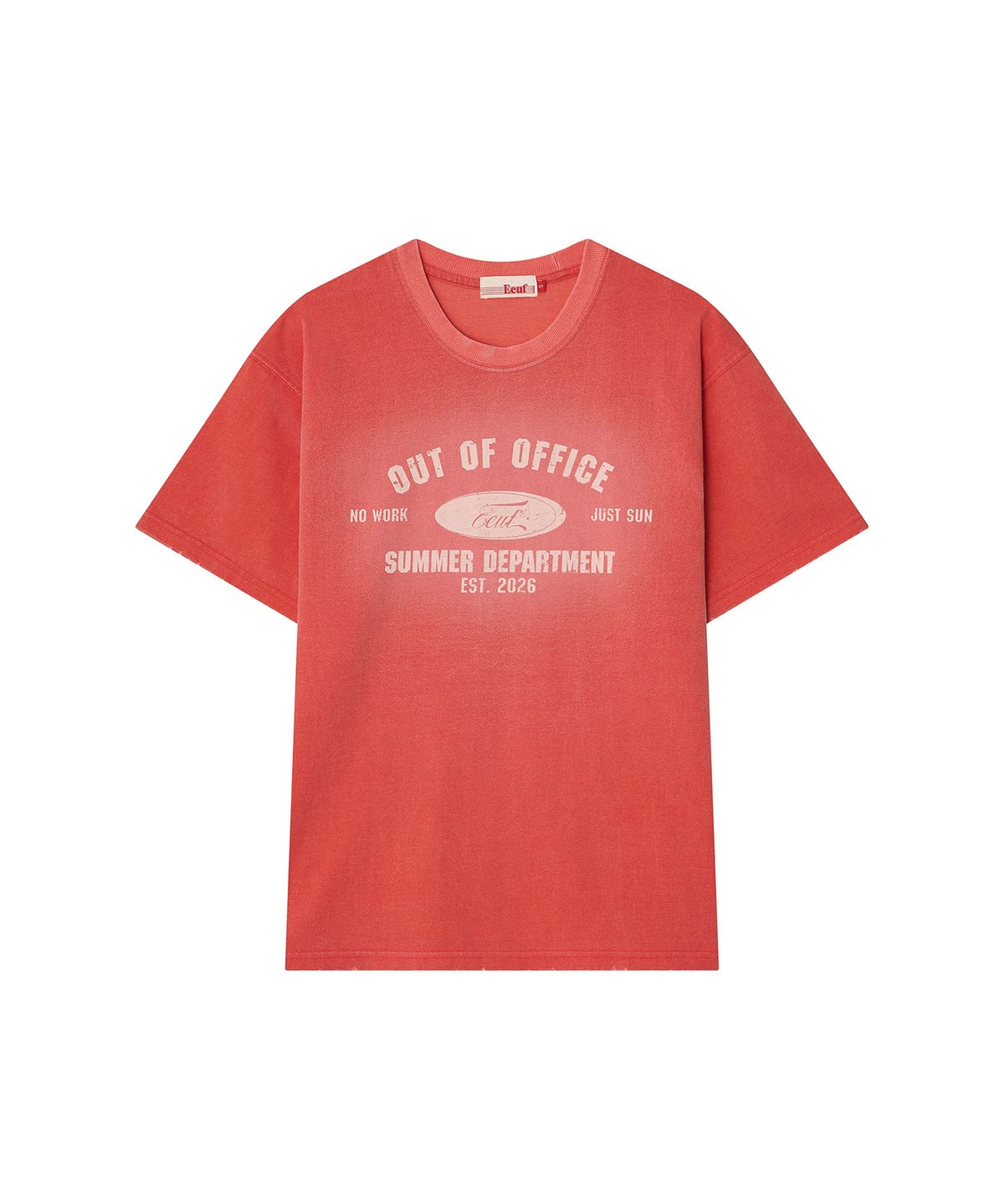 이우트(EEUT) OUT OF OFFICE T-SHIRT / RED