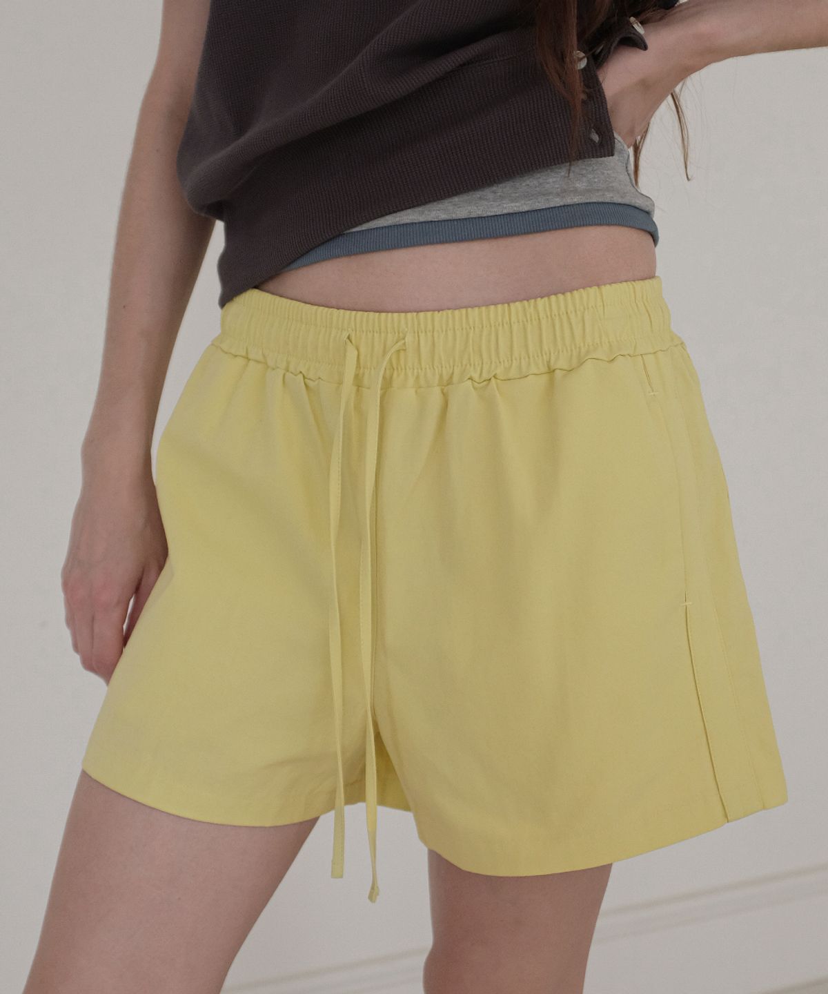 토아베(TOAVE) Bali Color Cotton Shorts (Light yellow)