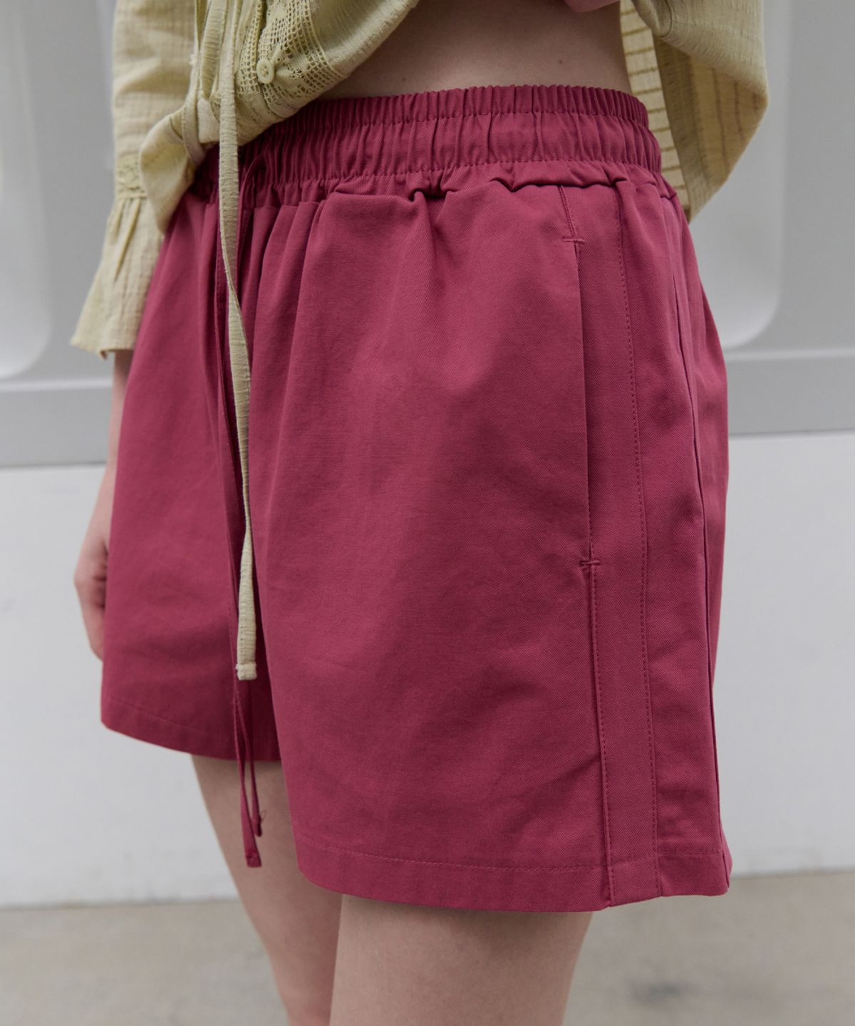 토아베(TOAVE) Bali Color Cotton Shorts (Plum)