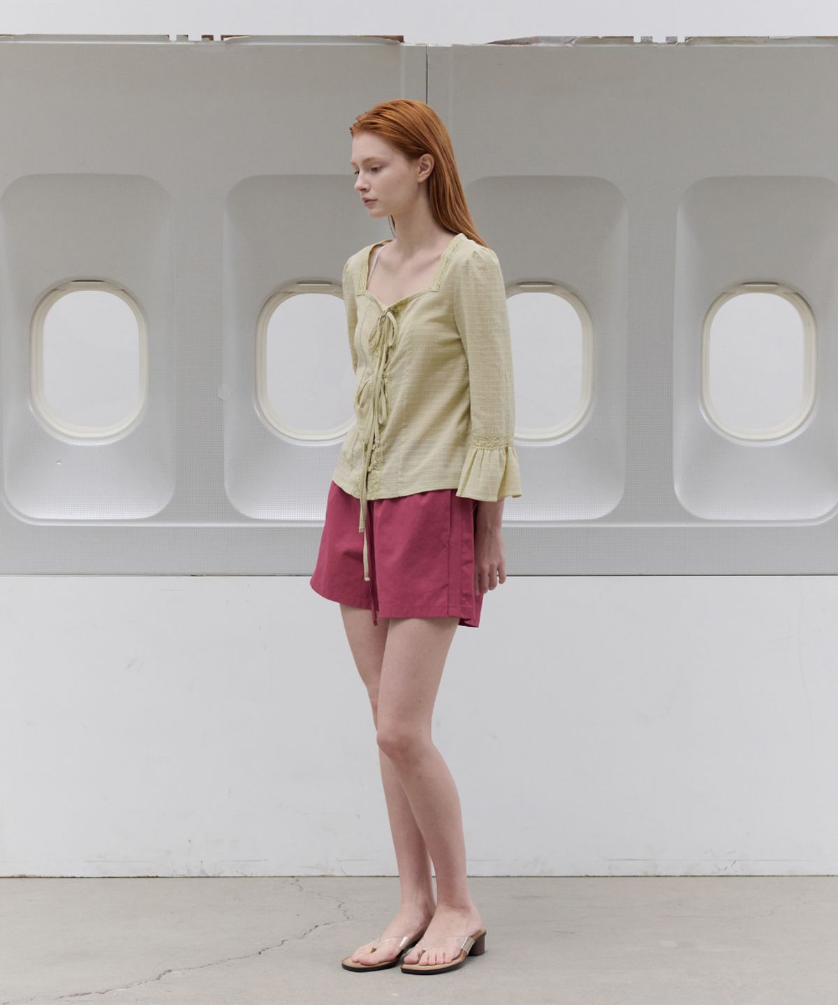 토아베(TOAVE) Bali Color Cotton Shorts (Plum)