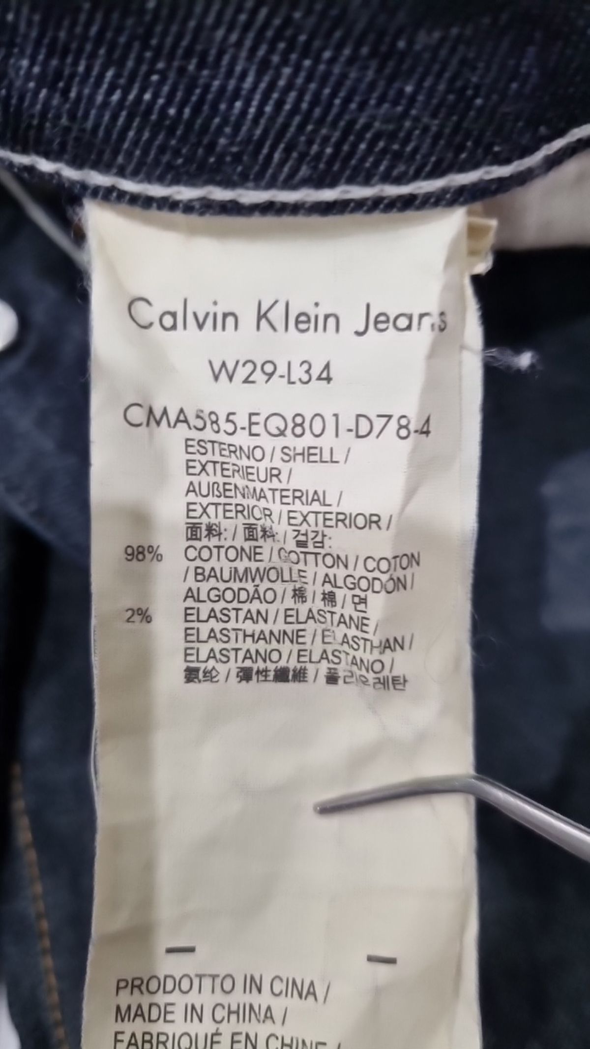 캘빈클라인 진(CALVIN KLEIN JEANS) 청/데님 팬츠 W29L34