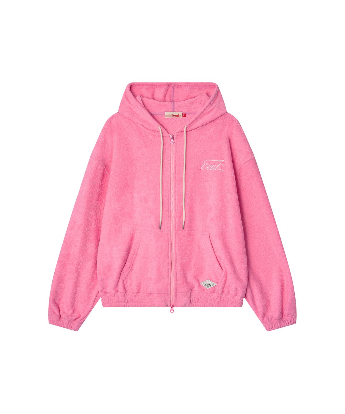 이우트(EEUT) TERRY HOODED ZIP-UP / PINK